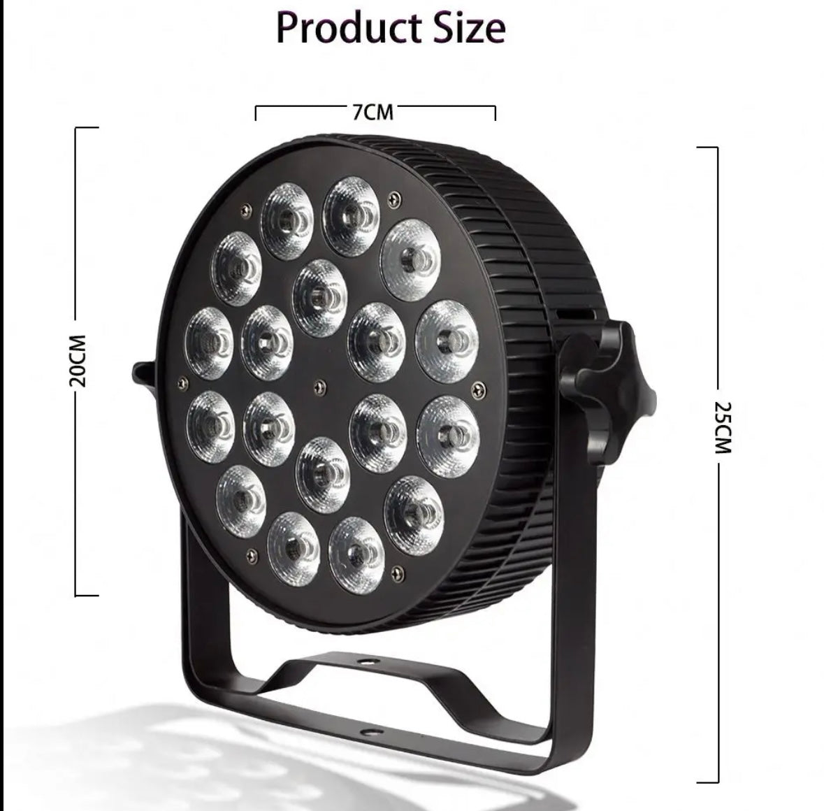 18x12w RGBW flat par