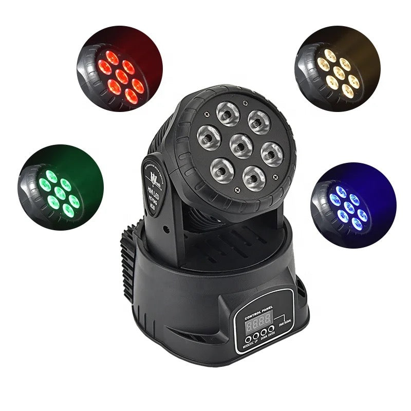 7x12w RGBW 4in1 LED robotlámpa