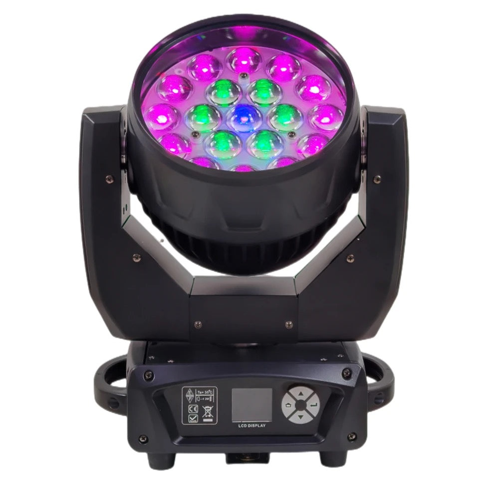 19x15w RGBW LED wash robotlámpa