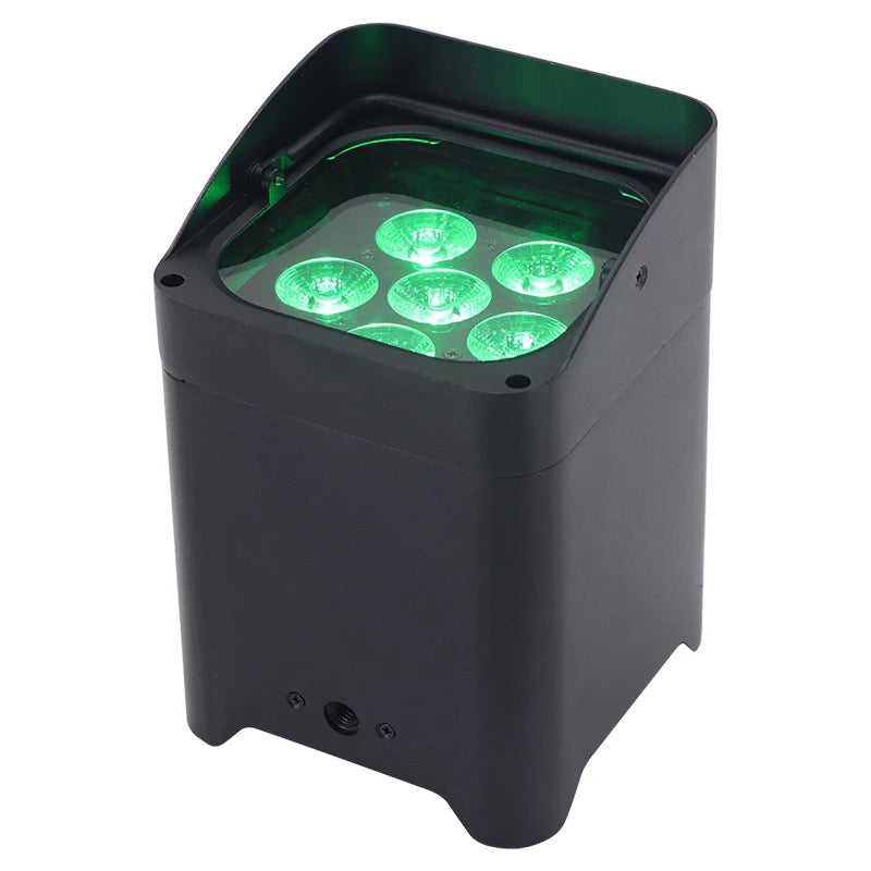 6x18w RGBW akkumlátoros vezeték-nélküli LED par
