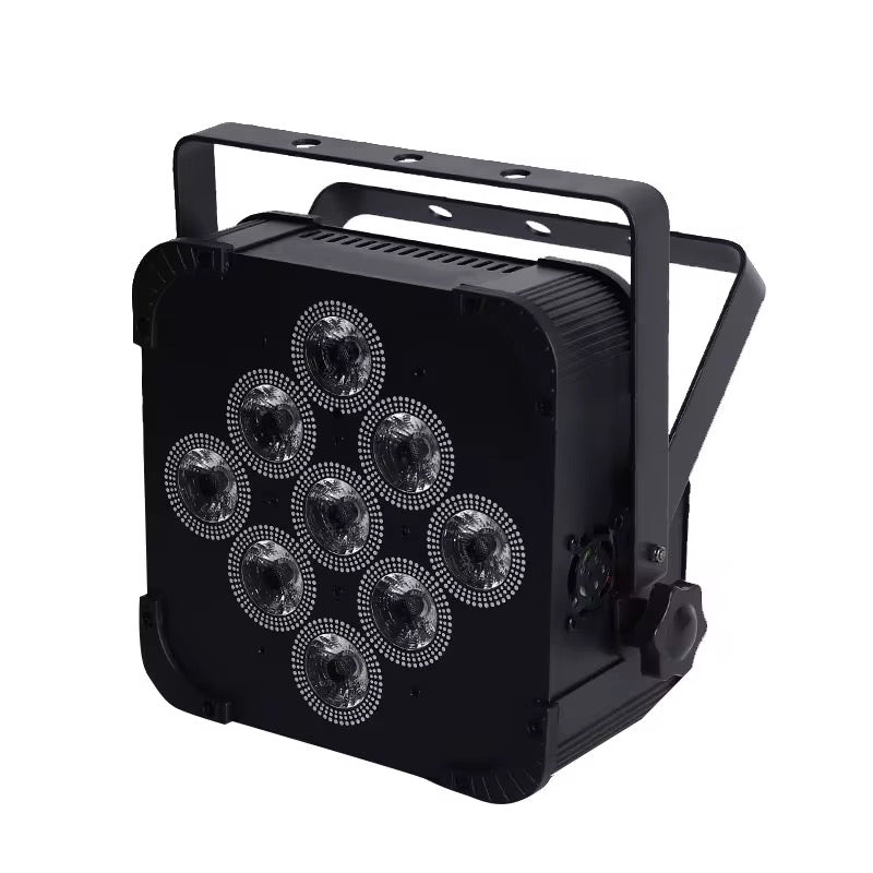9x18W 6in1 Akkumlátoros LED par